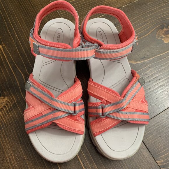 Lands End Sport Sandals Coral Women's 6B(M) Strappy Hiking Shoes - Picture 7 of 8